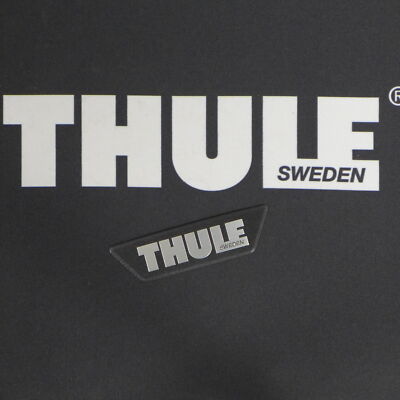 Thule 3D Logo Sticker Decal Lettering Silver/Black 54194
