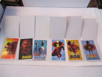 200+ NOS THE INCREDIBLES (2004) STICKERS - COLLECTIBLE - DISNEY/PIXAR STICKERS