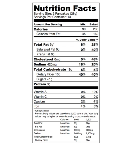 Keto Foods: Diabetic Kitchen Waffle and Pancake mix (6 net carbs) - Image 2 of 3