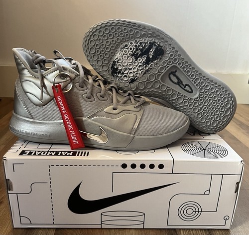 Nike PG 3 NASA 50th Anniversary Size 10.5 Reflect Silver 2019Men's Sneakers Rare