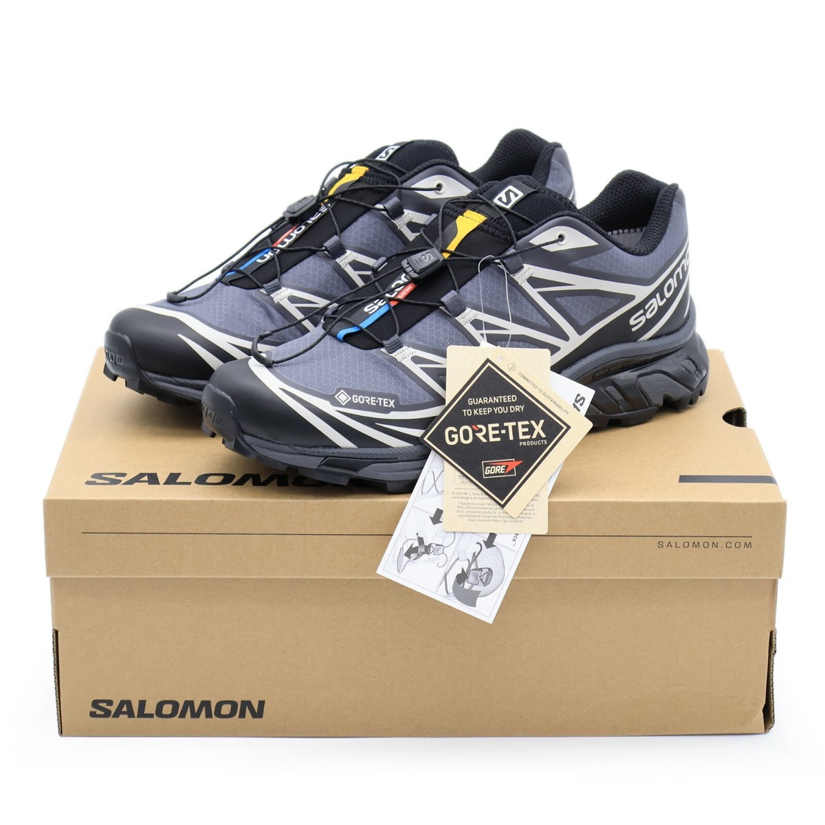 L41663500 Salomon XT-6 CXT GORE-TEX Black Ebony Lunar Rock L41663500 Salomon XT-6 CXT GORE-TEX Black Ebony Lunar Rock