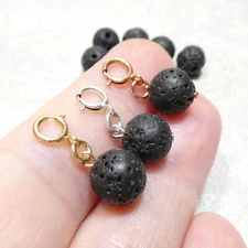 Lava Diffuser Clip On Charm Pendant for necklace or bracelet
