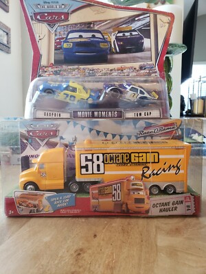 Disney PIXAR CARS OCTANE GAIN HAULER AND GASPRIN & TOW CAP NIP | eBay