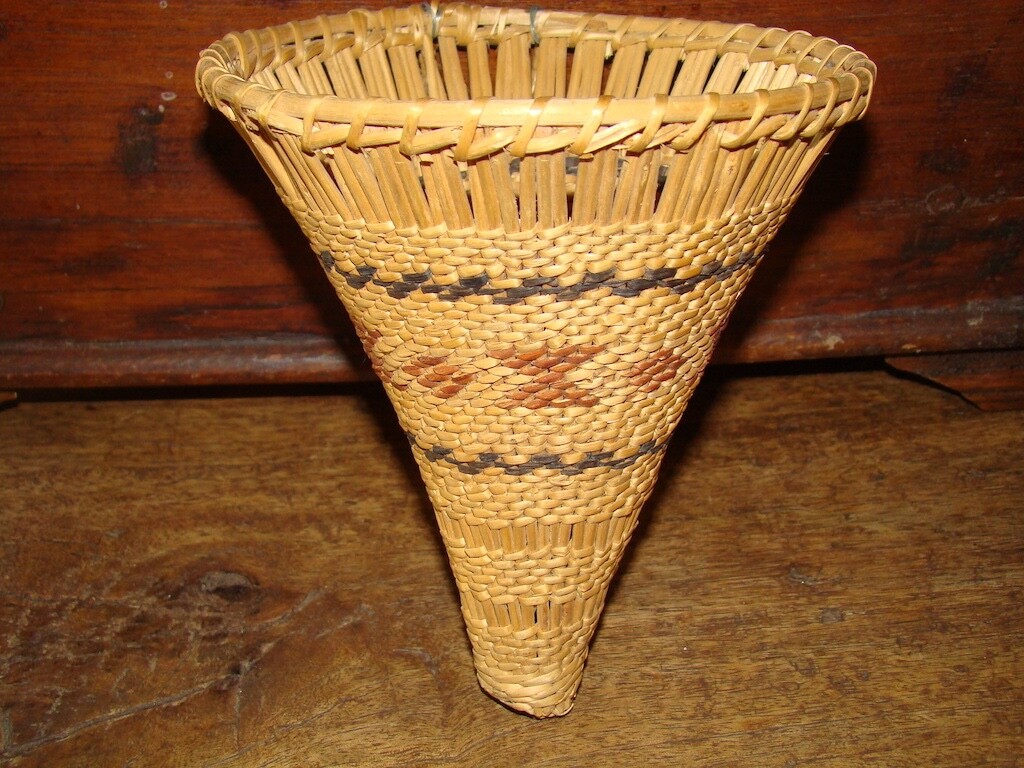 Old Polychrome Washoe Toy Burden Basket eBay