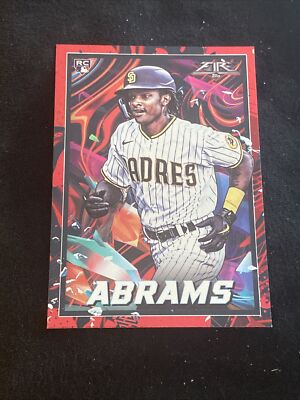 2022 Topps Fire Red Flame CJ Abrams RC #79 San Diego Padres Rookie | eBay