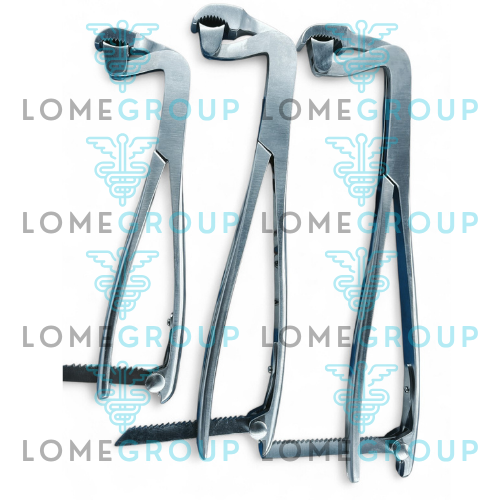 Lambotte Pinza Porta Osso Piccole, Medie e Grandi Istruzioni Chirurgiche (3 Pezzi) - Foto 1 di 3