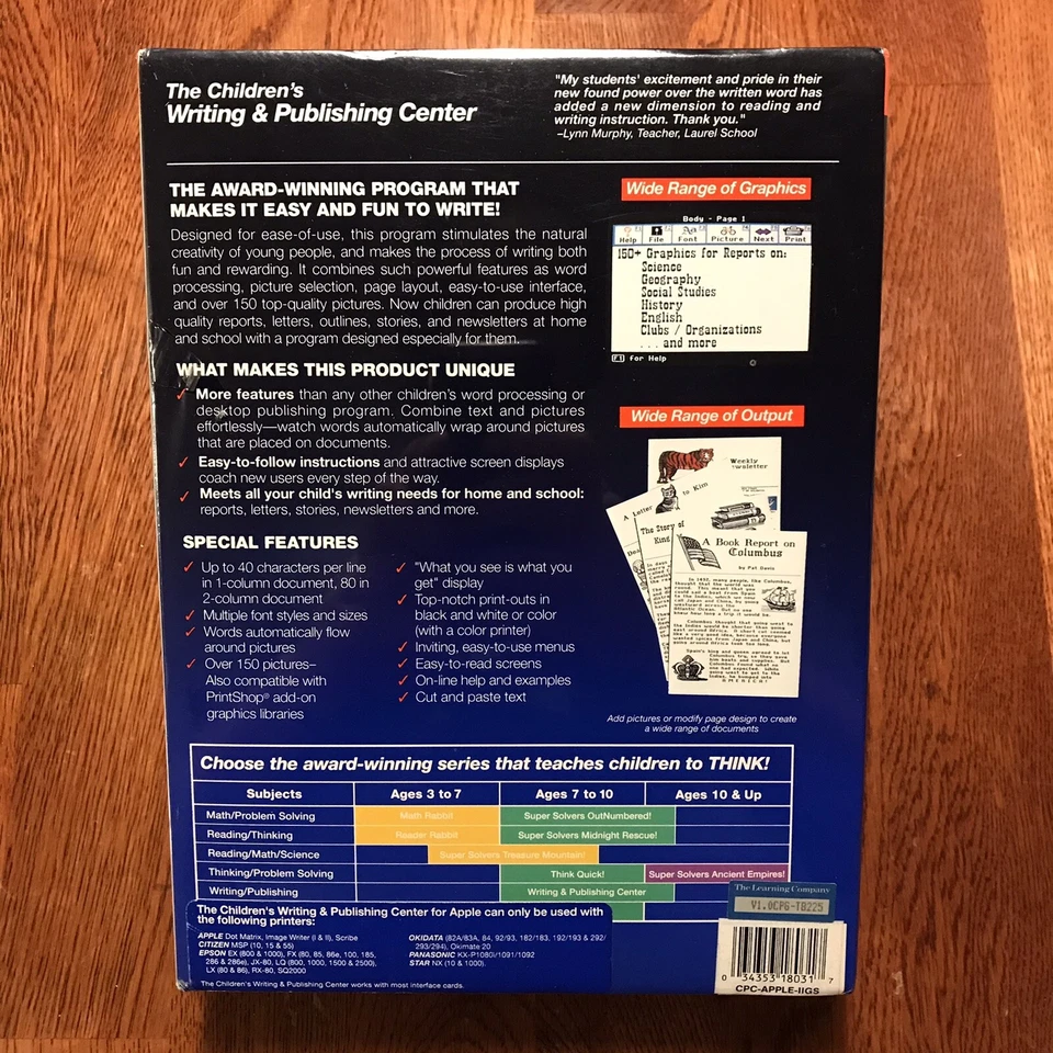 The Learning Company Vintage The Childrens Writing & Publishing Center For Apple - Image 2 of 4