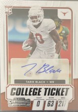 2021 Contenders Draft Picks RC TARIK BLACK College Ticket Rookie Auto MINT!