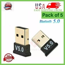 5 x USB Bluetooth 5.0 Wireless Audio Music Stereo Adapter Dongle receiver For TV