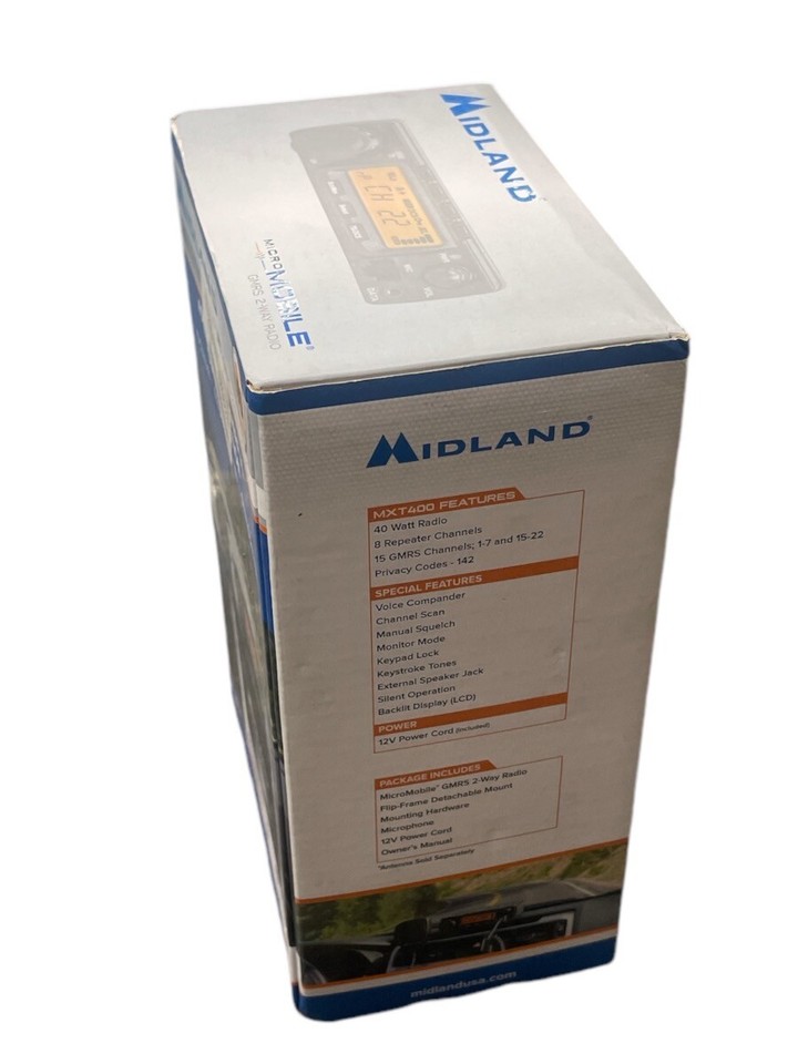 Midland MXT400 Micromobile GMRS 2Way 40w Radio! (AZP023290) eBay