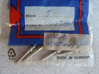 1 Set = 5 Stück, H u. B Stifte 50251842 für ABS Steckdose nach DIN ISO 12098