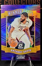 Anthony Davis 2023 Donruss Optic Basketball Winner Stays Purple Prizm  - Lakers 
