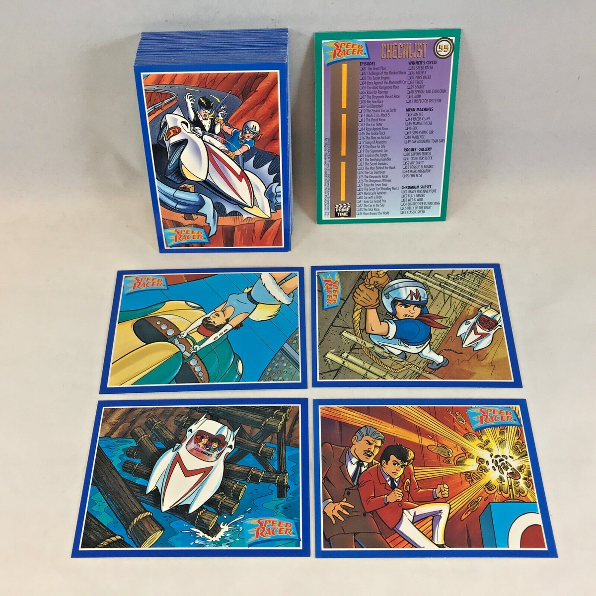 SPEED RACER (Prime Time 1993) Complete Trading Card Set CLASSIC