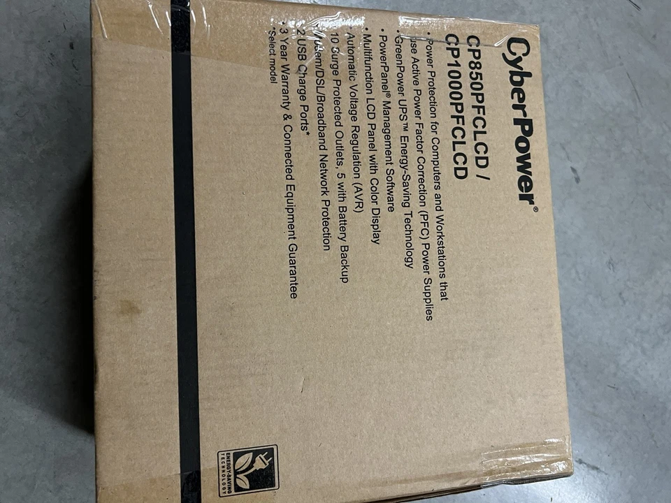CyberPower CP1000PFCLCD Pure Sinewave 1000VA/600W UPS System - Image 3 of 4