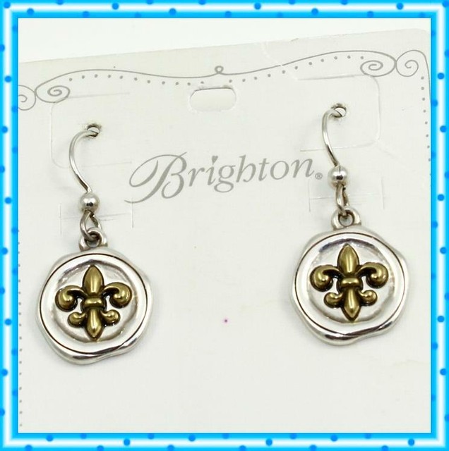 Brighton Devotion Be Regal Fleur De Lis French Wire Earrings