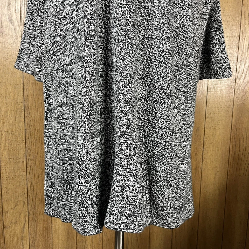 Vestido Suéter Nine West (Talla XL) Para Mujer Negro Tostado Manga Larga Capucha Cuello Foto 3 de 4