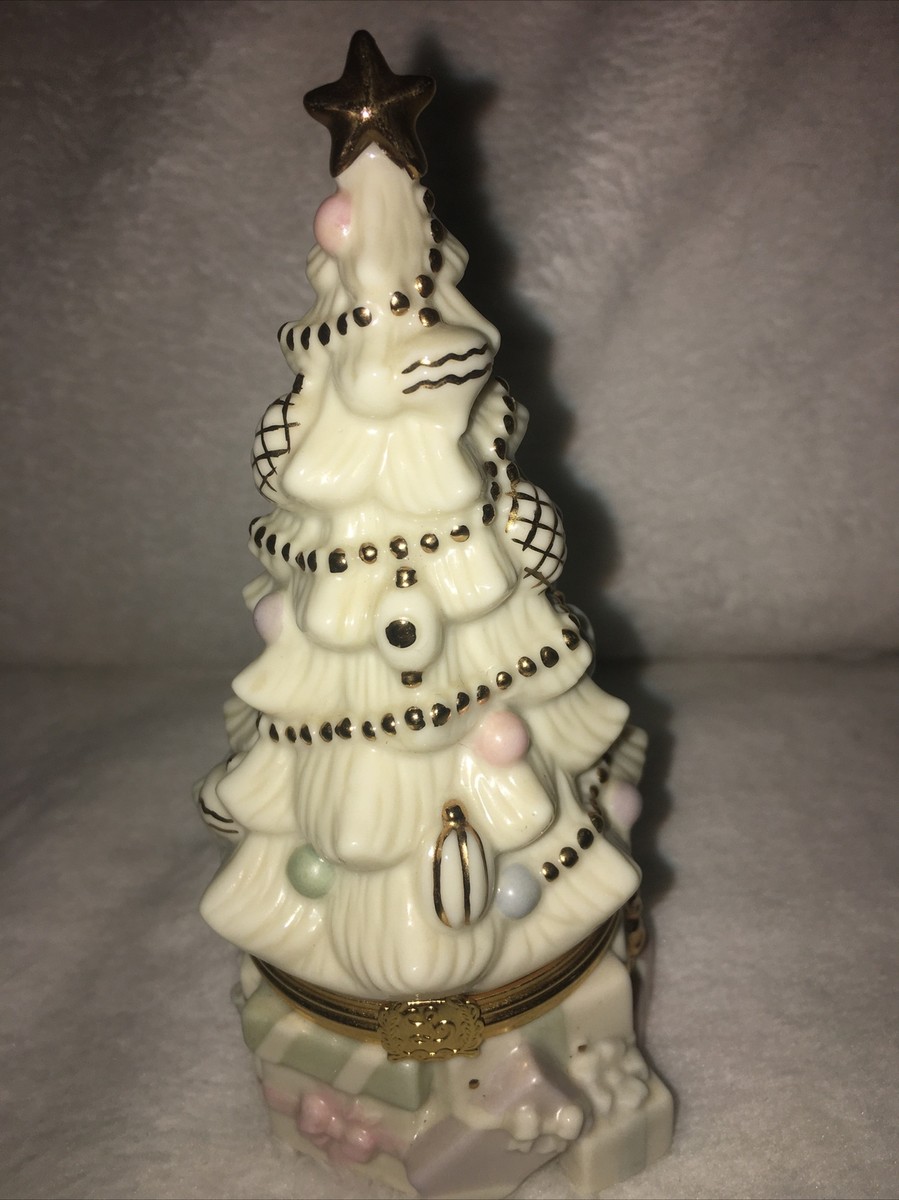 レノックスLenox Christmas Tree Treasure Box Lenox GOLD CLUB CHRISTMAS TREE TREASURE BOX - New In Box | eBay