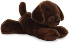 Aurora, 31257, Mini Flopsie Lil Lucky Chocolate Labrador, Soft Toy, Brown