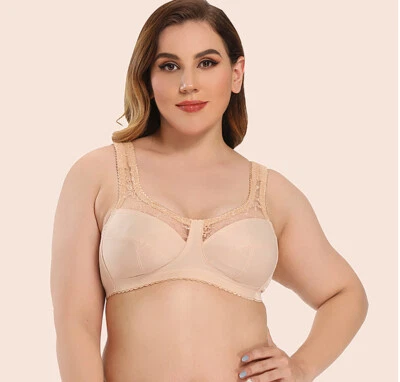 Ladies Wireless Minimiser BraNon Wired Comfort Sleep Plus Size Full Support Bra