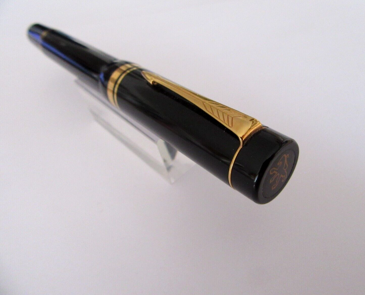 Stylo Plume Parker Duofold Centennial Édition Spéciale Peugeot N67 - Or Noir - Occasion Très Bon état