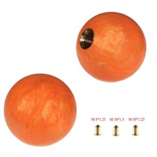 Universal Jdm Orange Pearl 54mm Round Ball Manual Gear Shift Knob