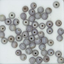 Glass Beads Lavender Opaque Round 6mm. Pack of 50. Made in India.