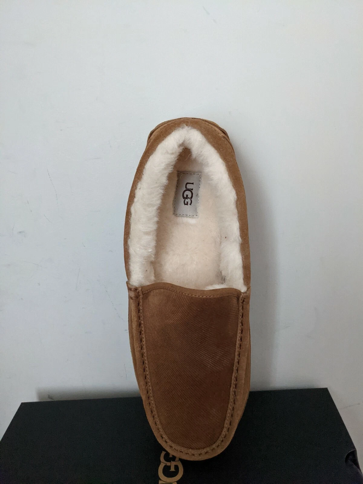 Pantofola da uomo Ugg Australia Ascot Velluto a coste II taglia 10 nuove con scatola