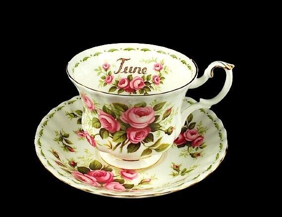Royal Albert 'Flower of the Month' Series - June Teacup & Saucer