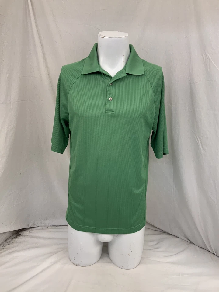 Camisa polo de golf Ping L verde 100 % poliéster manga corta YGI N2-626 Foto 2 de 4