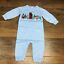 thumbnail 5 - NWT! Gymboree Sweater One-piece Romper - Icy Blue - Houses (Holiday Shop) 3-6M