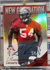 2012 PANINI CERTIFIED LAVONTE DAVID, #285, ROOKIE, AUTO, RED MIRROR #149/250