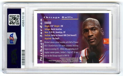 MICHAEL JORDAN~1995 TOPPS FINEST MYSTERY PSA-8 NM-MT HOT GRADED