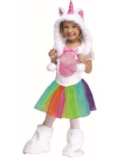 Child's Girl's Vivid Unicorn Costume