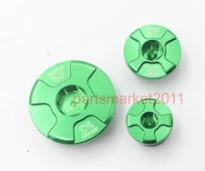 Green CNC Engine Timing Oil Filter Plug Kits For Kawasaki KX250F KX450F KLX450R