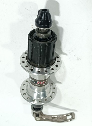 Shimano STX RC FH-MC33 HR MTB Hub inc Spanner 32h 7 Speed Excellent Silver 1994 370g - Picture 12 of 13