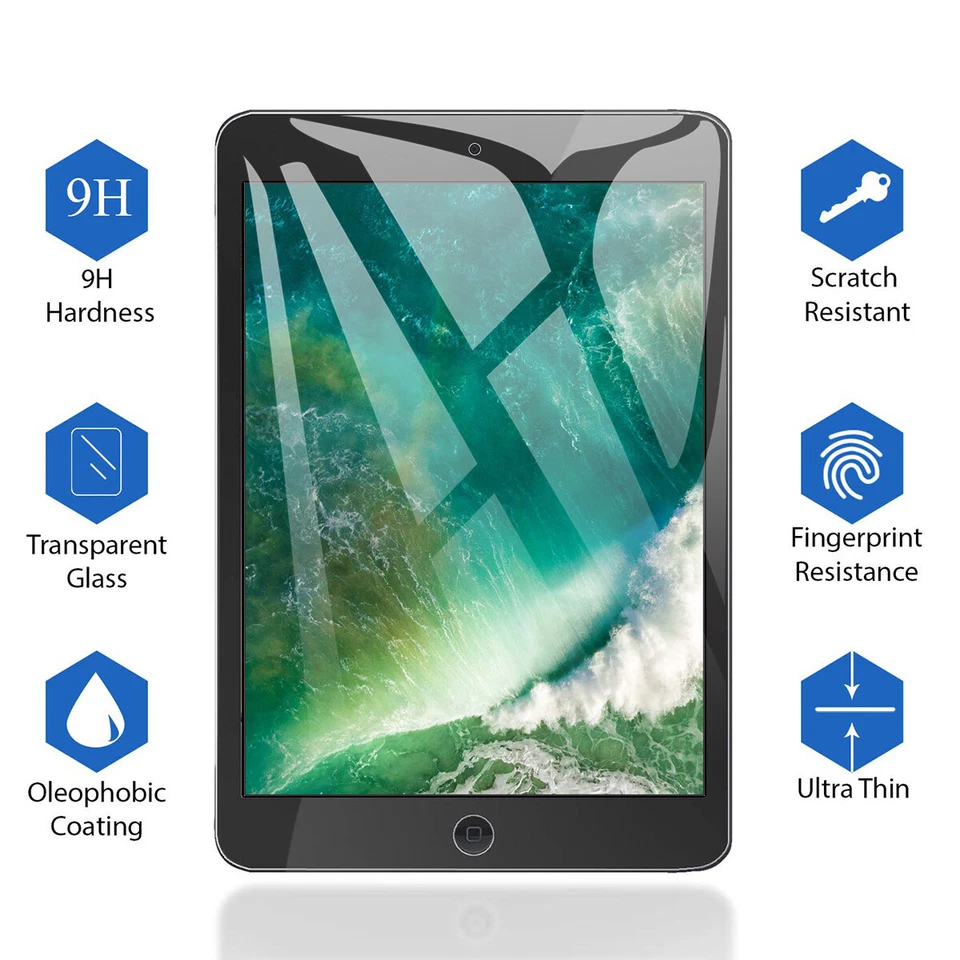 Shockproof Tempered Glass Screen Protector for Apple iPad 2/3/4th. 9.7in/Mini 6 - Image 4 of 4