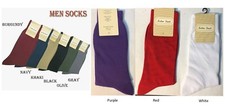  Men's High Quality Solid Color Dress Socks One Size 10 13 S02