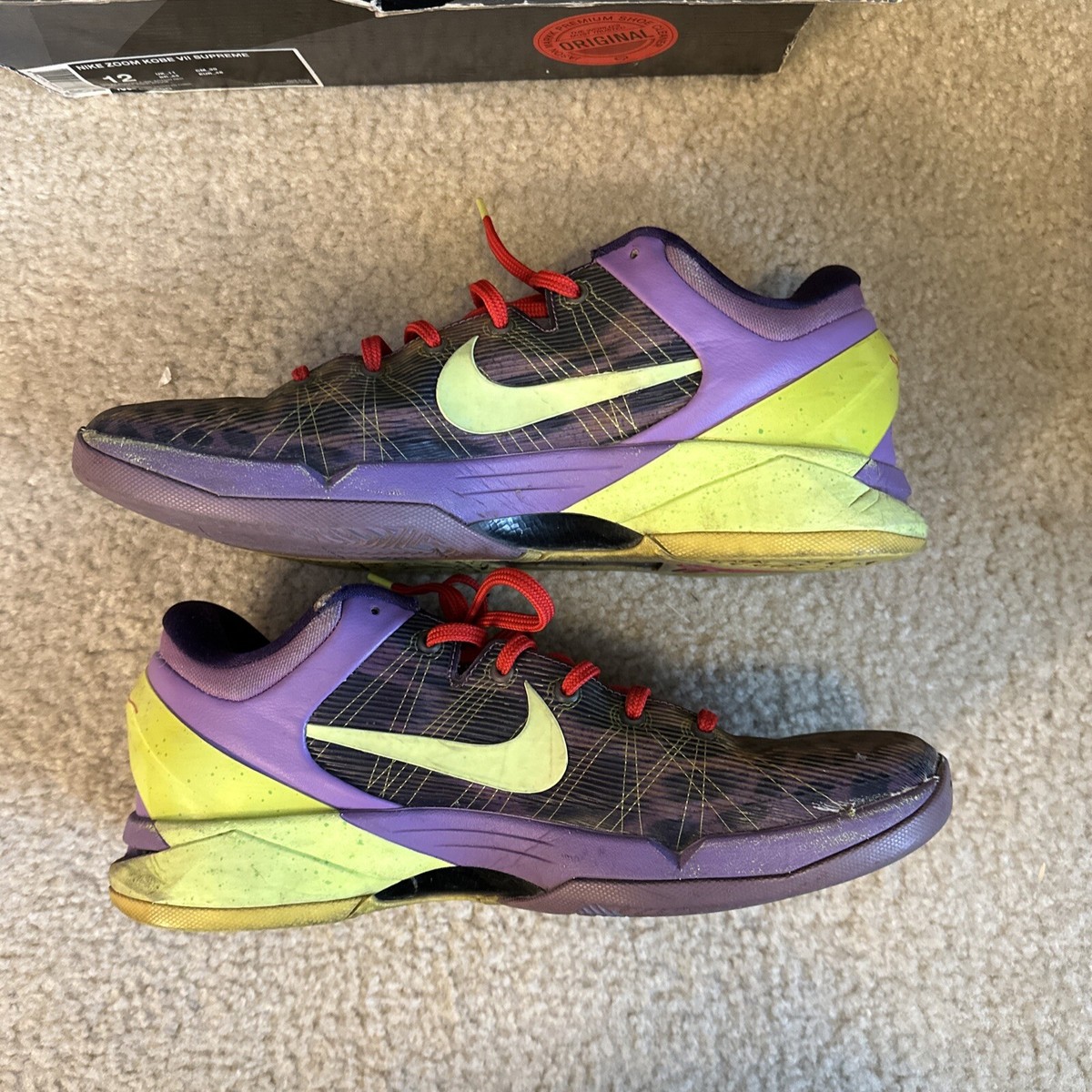 Size 12 - Nike Kobe 7 Supreme christmas 2011 | eBay