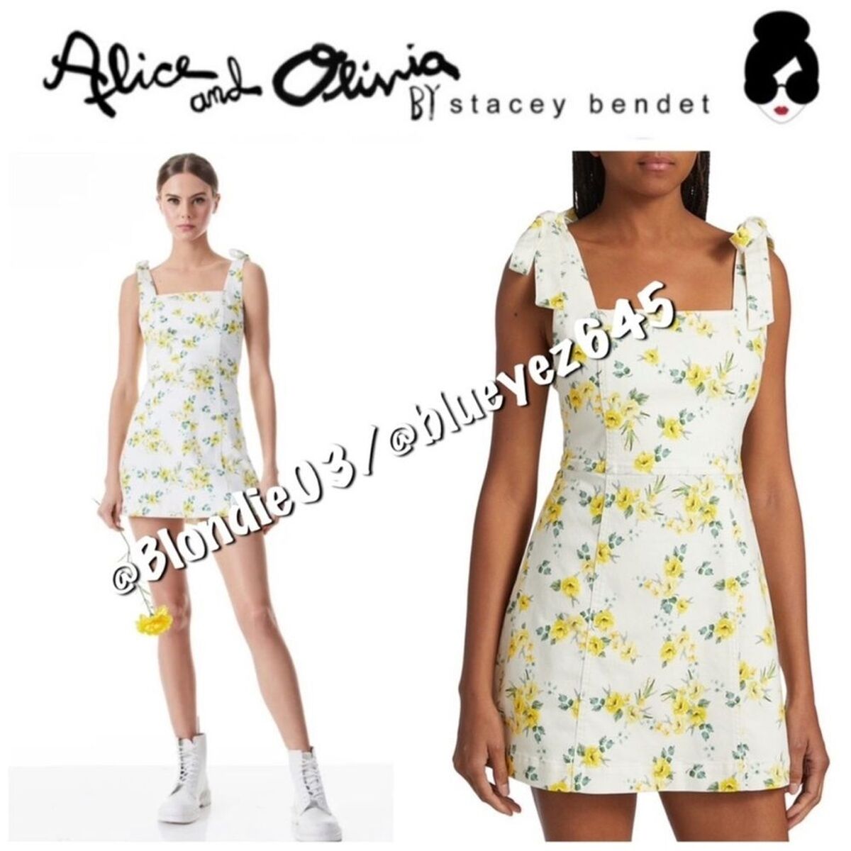 Alice + Olivia Maryann Tie-Shoulder Minidress 0 | eBay Alice + Olivia Maryann Tie-Shoulder Minidress 0 | eBay