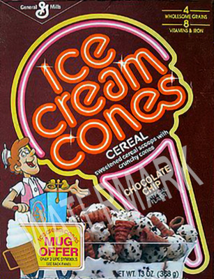 Ice Cream Cones Vintage Cereal Box High Quality Metal Fridge Magnet 3x4 7633