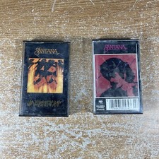 Lot of 2 Santana Cassettes - Marathon - Zebop  