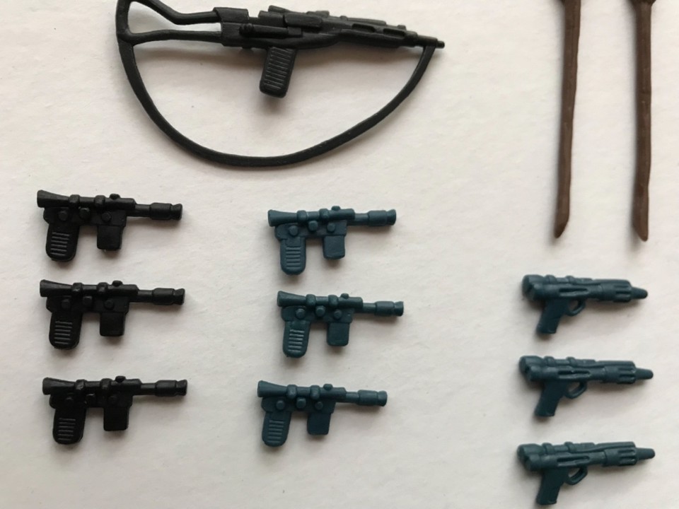 VINTAGE LIKE REPRO STARWARS 3.5 “ line KENNER FIGURE WEAPONS MULTIPACK ...