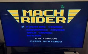 Nintendo NES Mach Rider game cartridge - tested works