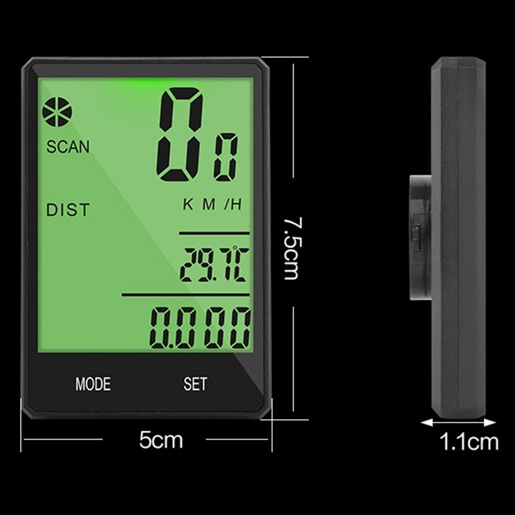 Multifunction bike odometer for outdoor cycling easy to use and install