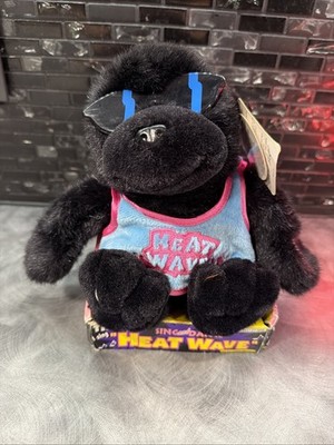 Vintage Dan Dee Heat Wave Sing & Dance Animated Gorilla Black Plush WORKS