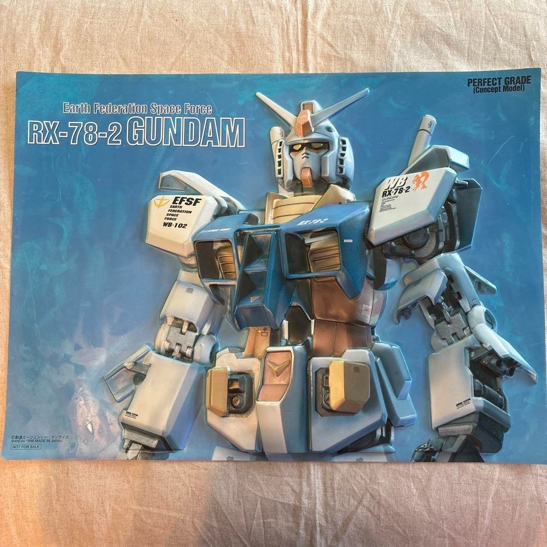 1998 Mobile Suit Gundam 3D Panel Bandai Promotional Item very rare one 22" x 16"