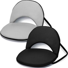 2PCS Adjustable Stadium Seat for Bleachers Reclining Padded Chair Back Cushion