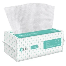 Ditoi Disposable Face Towels,Ultra Soft &Thick Dry Wipes for Makeup... 