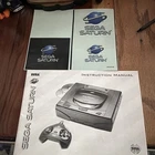 Sega Saturn Console Instruction Manual And Sticker Set Vintage  Authentic