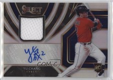 2020 Panini Select Rookie Jersey Holo Prizm 26/99 Yu Chang #RJA-YC Auto 15tt